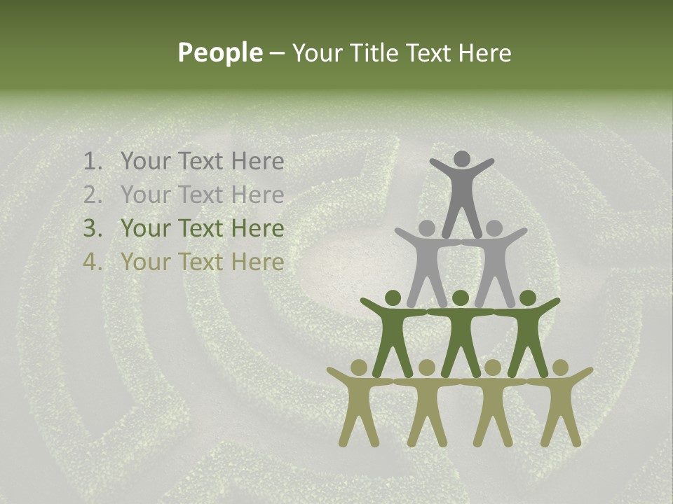 Landscape Way Exit PowerPoint Template