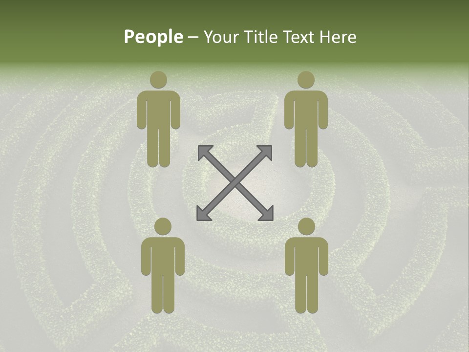 Landscape Way Exit PowerPoint Template