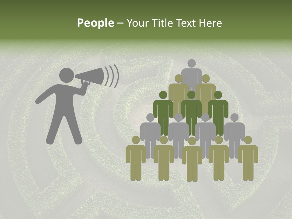 Landscape Way Exit PowerPoint Template