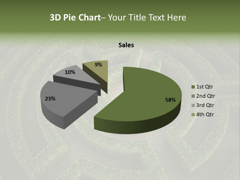 Landscape Way Exit PowerPoint Template