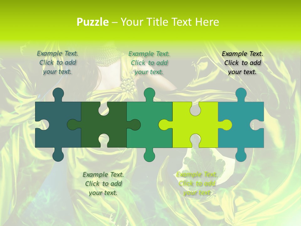 Textile  Gold PowerPoint Template