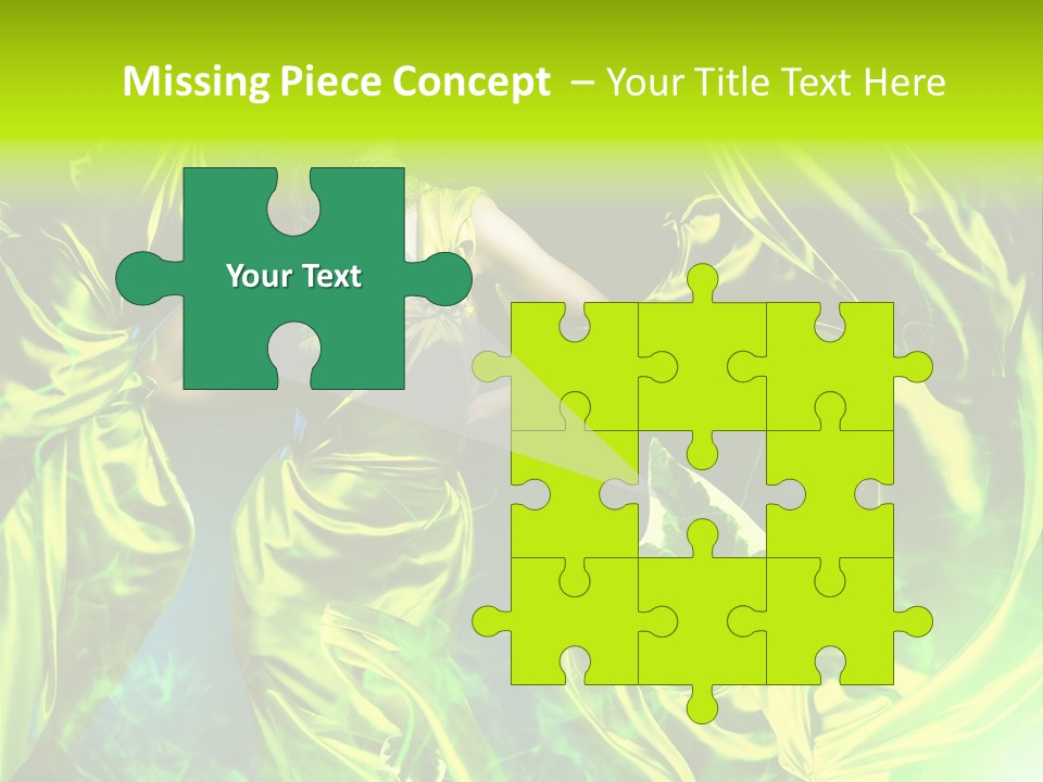 Textile  Gold PowerPoint Template