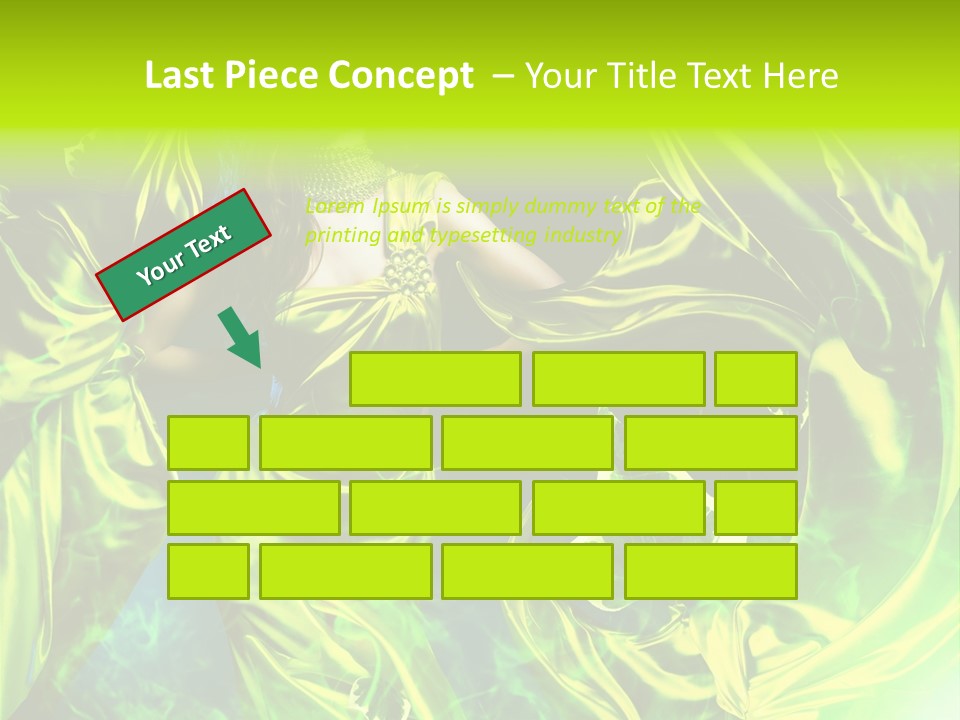 Textile  Gold PowerPoint Template