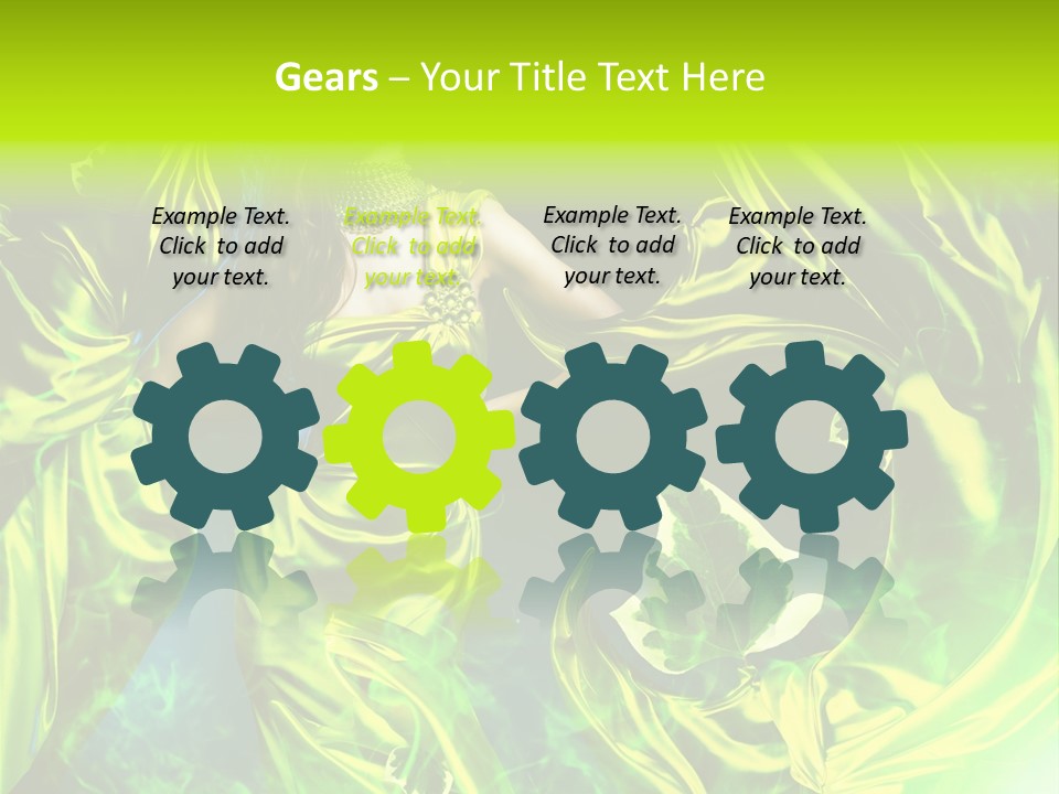 Textile  Gold PowerPoint Template