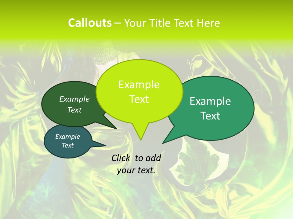 Textile  Gold PowerPoint Template