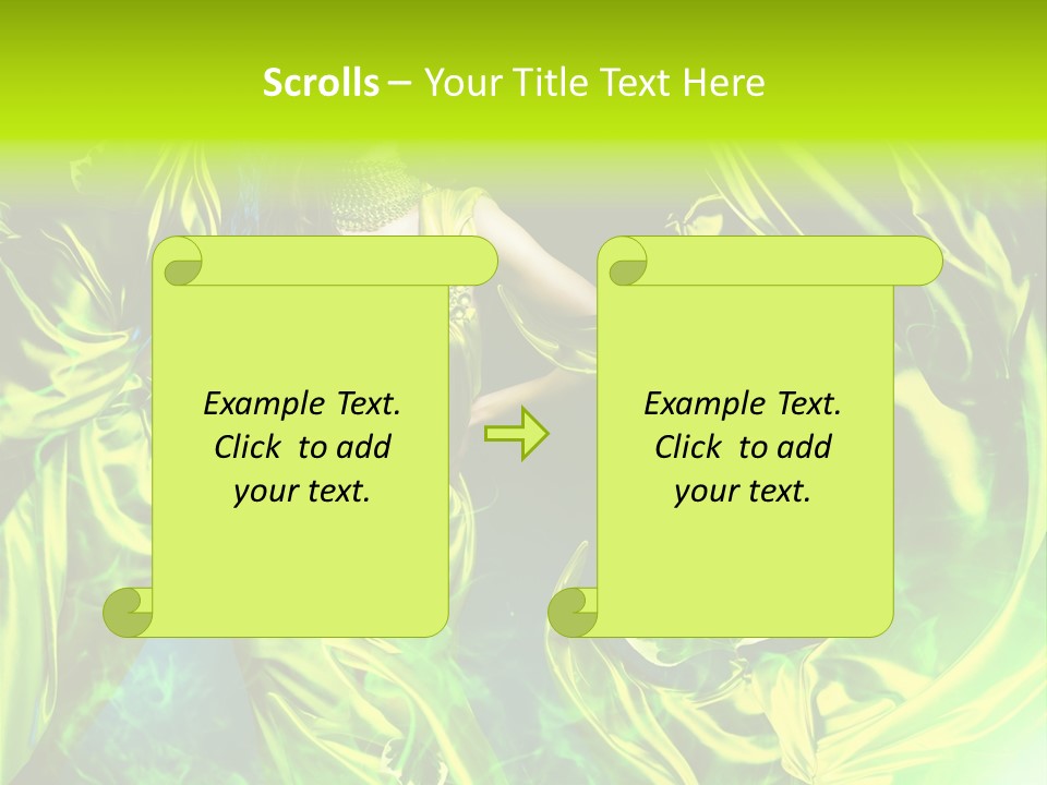 Textile  Gold PowerPoint Template