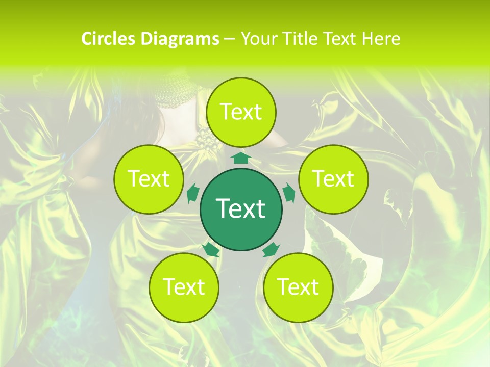 Textile  Gold PowerPoint Template