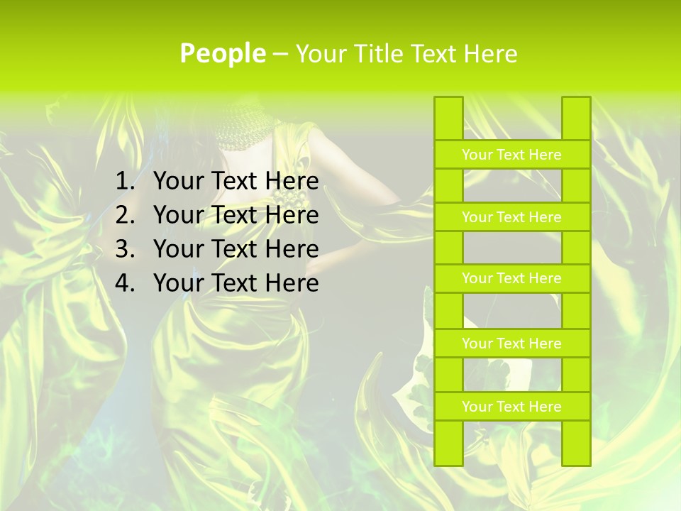 Textile  Gold PowerPoint Template