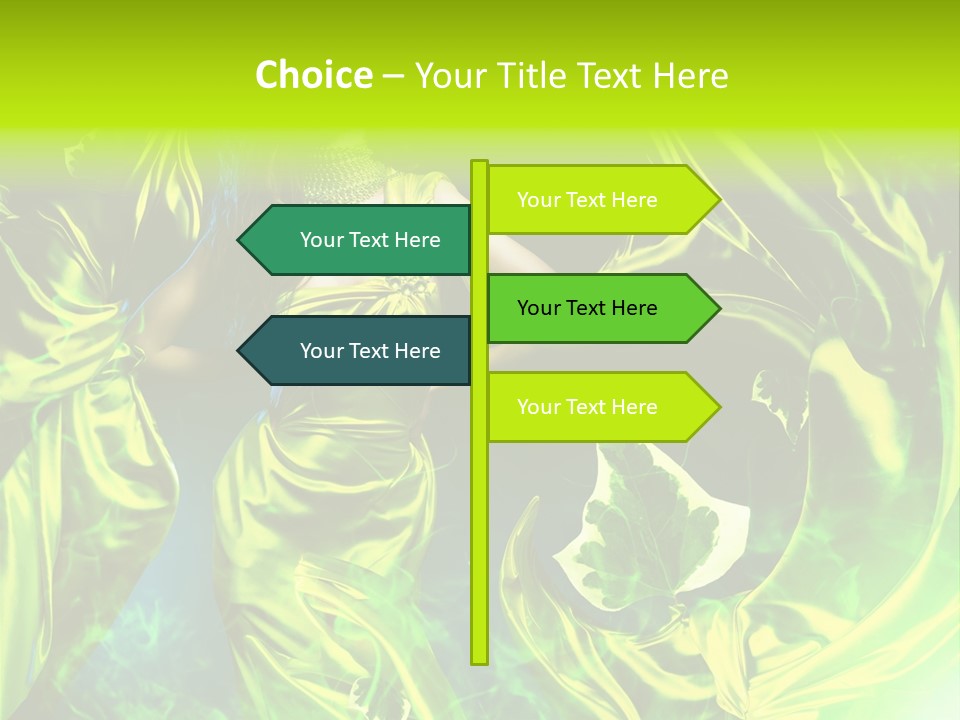 Textile  Gold PowerPoint Template