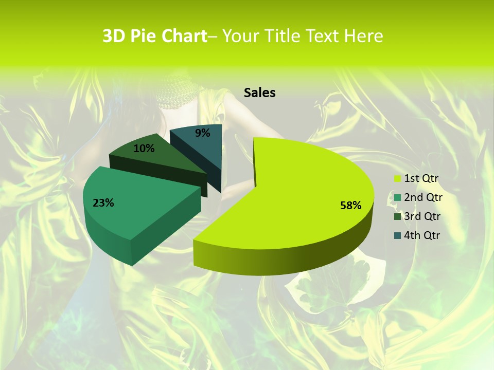 Textile  Gold PowerPoint Template