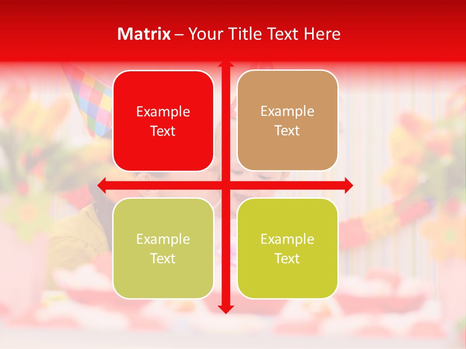 Female Celebrating Gift PowerPoint Template