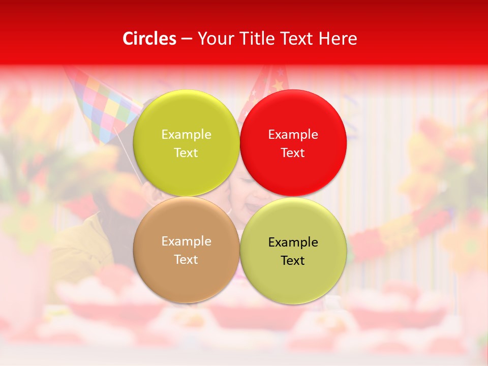 Female Celebrating Gift PowerPoint Template