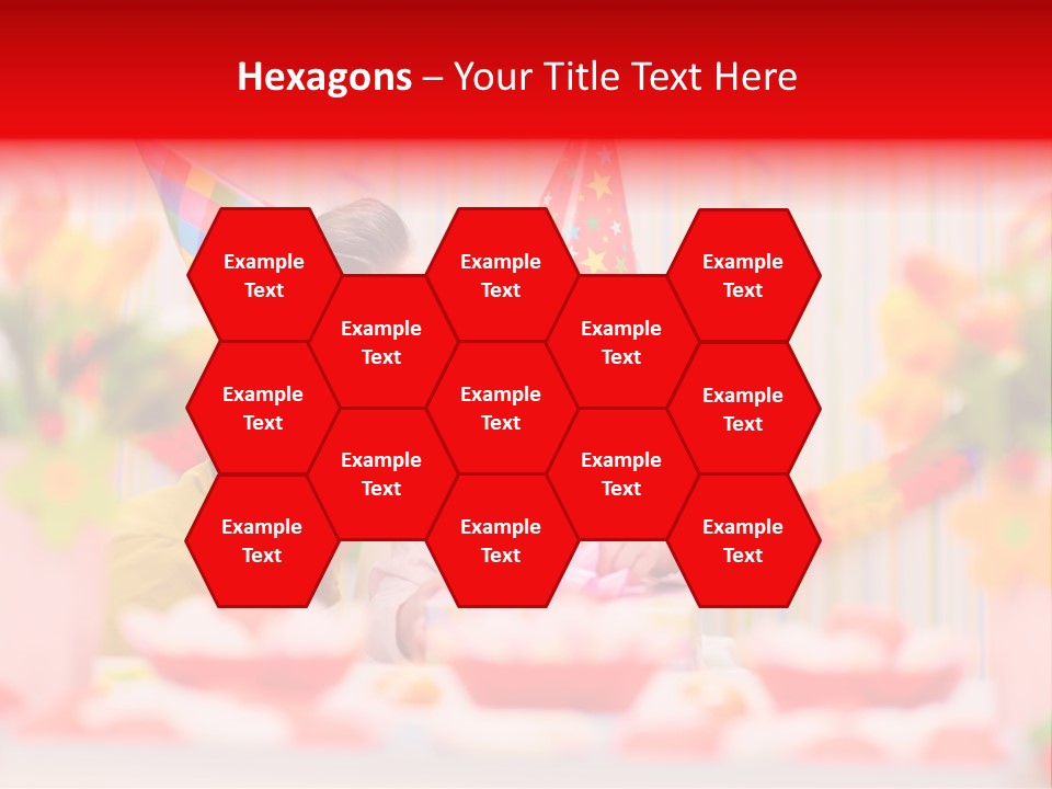 Female Celebrating Gift PowerPoint Template