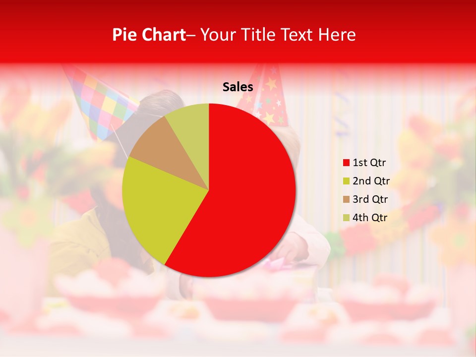 Female Celebrating Gift PowerPoint Template