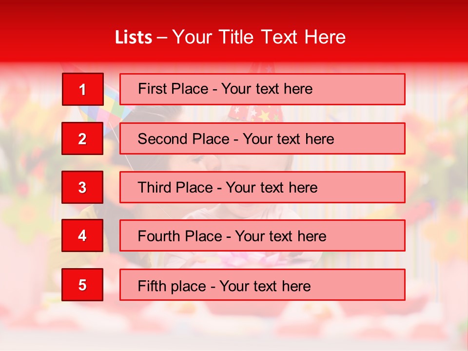 Female Celebrating Gift PowerPoint Template