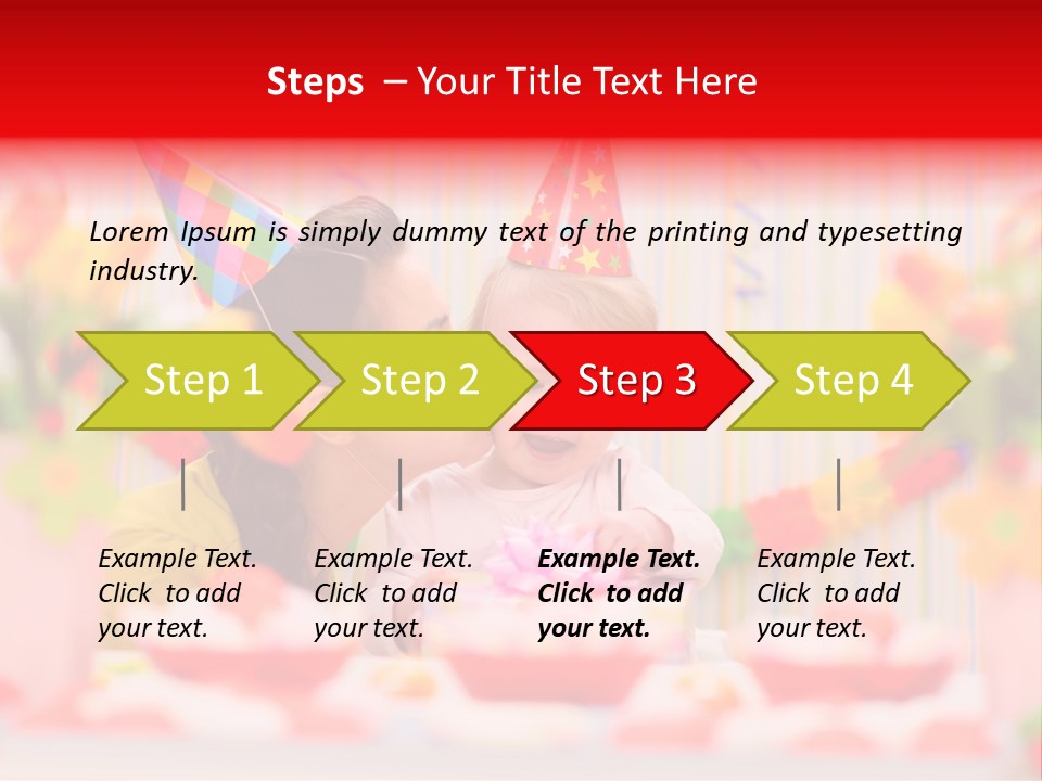Female Celebrating Gift PowerPoint Template
