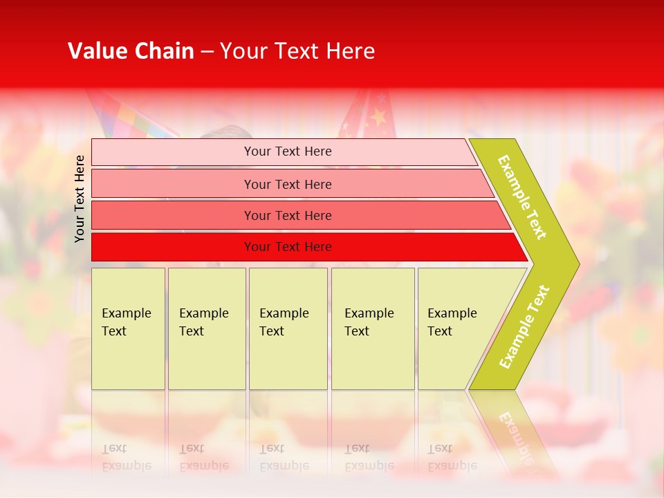 Female Celebrating Gift PowerPoint Template