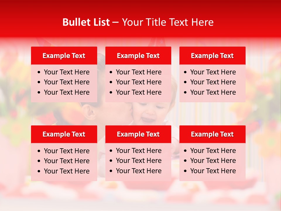 Female Celebrating Gift PowerPoint Template