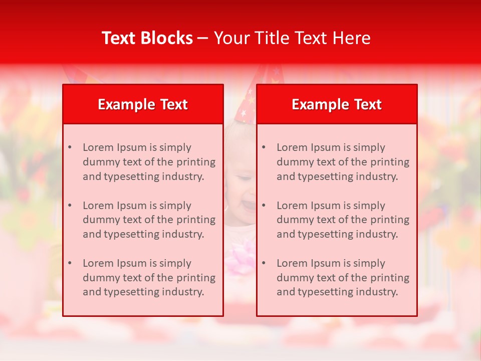 Female Celebrating Gift PowerPoint Template