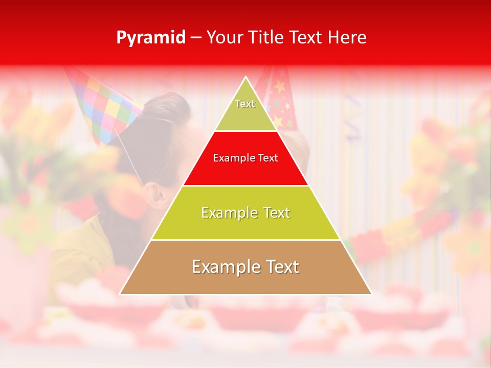 Female Celebrating Gift PowerPoint Template