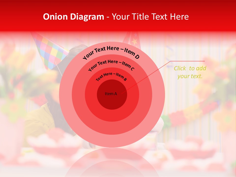 Female Celebrating Gift PowerPoint Template