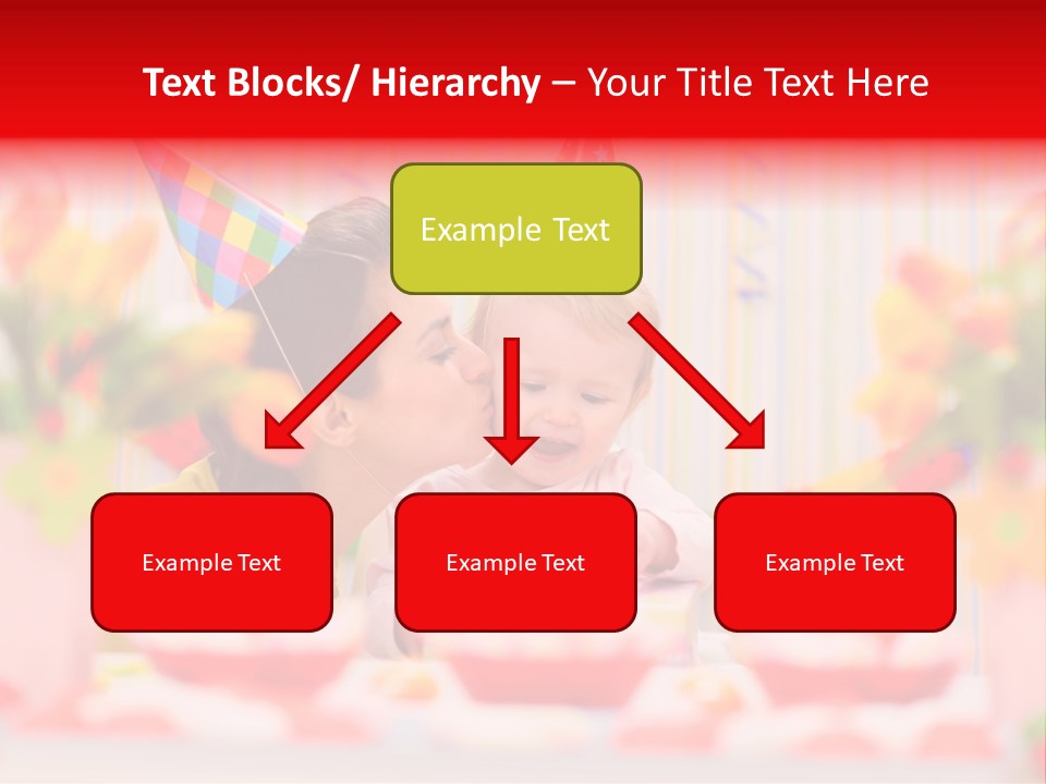 Female Celebrating Gift PowerPoint Template