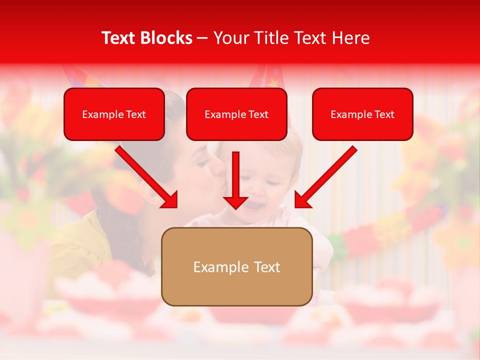 Female Celebrating Gift PowerPoint Template