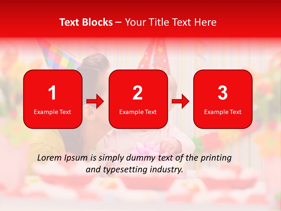 Female Celebrating Gift PowerPoint Template