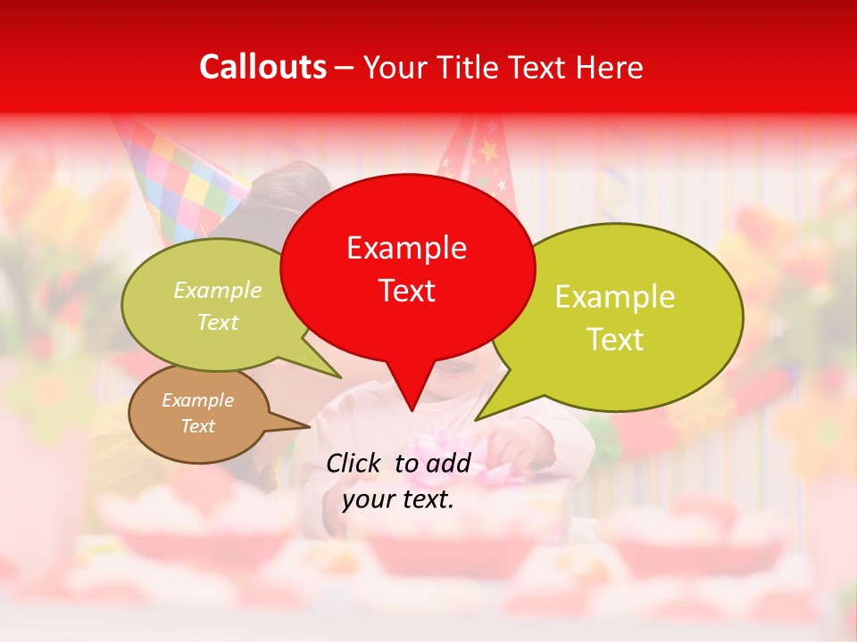 Female Celebrating Gift PowerPoint Template