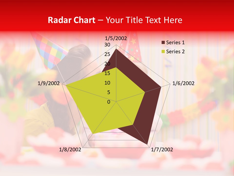 Female Celebrating Gift PowerPoint Template