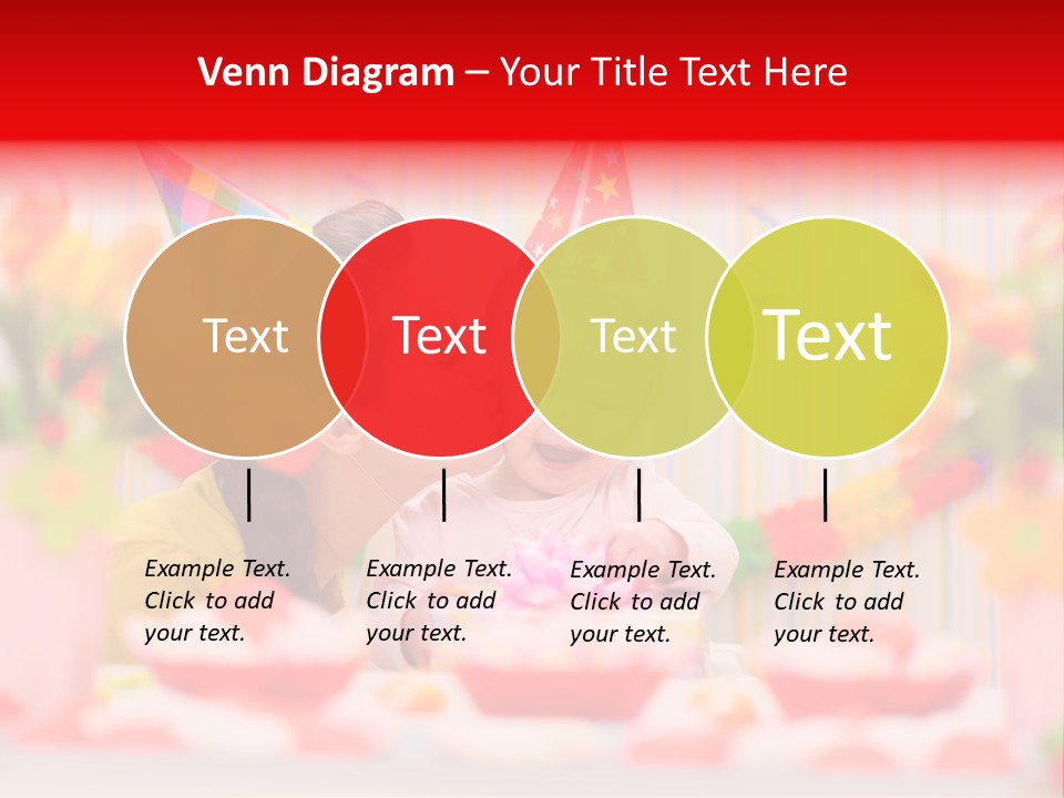 Female Celebrating Gift PowerPoint Template