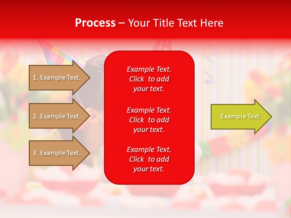 Female Celebrating Gift PowerPoint Template