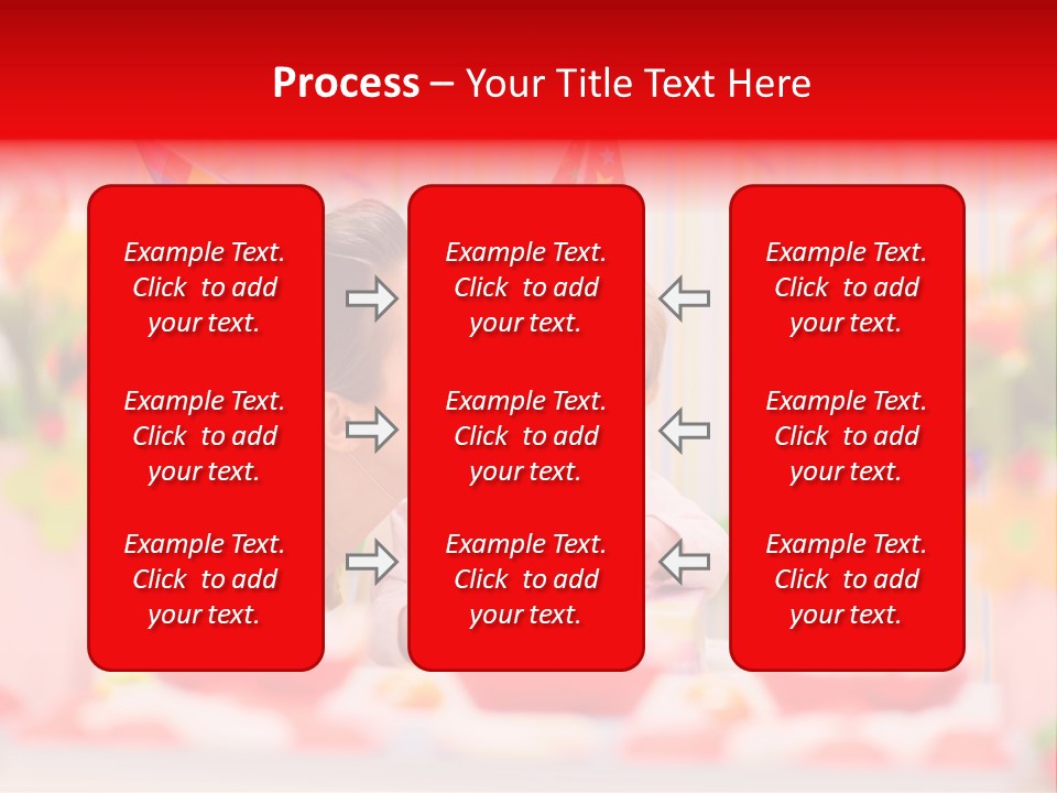 Female Celebrating Gift PowerPoint Template