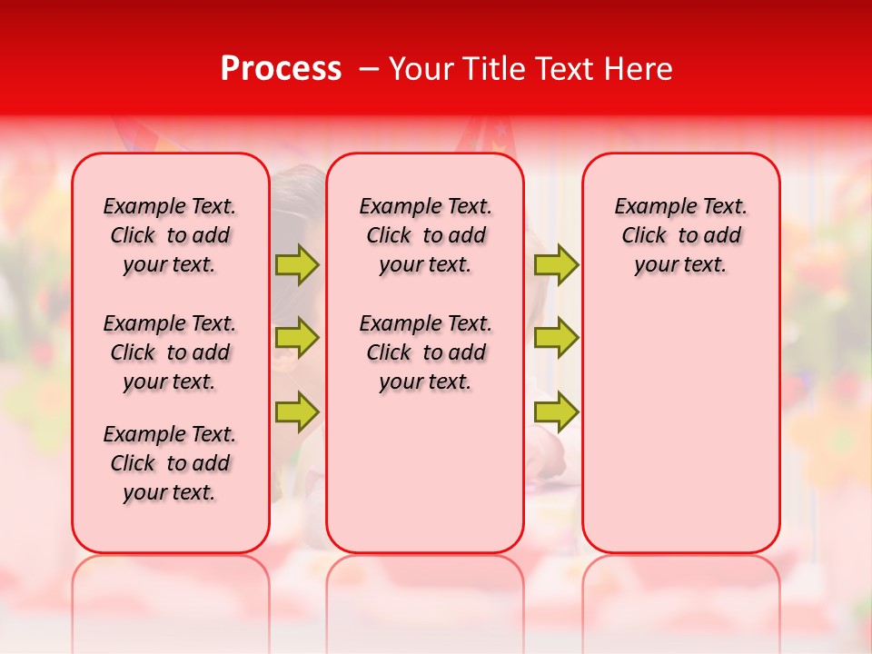 Female Celebrating Gift PowerPoint Template