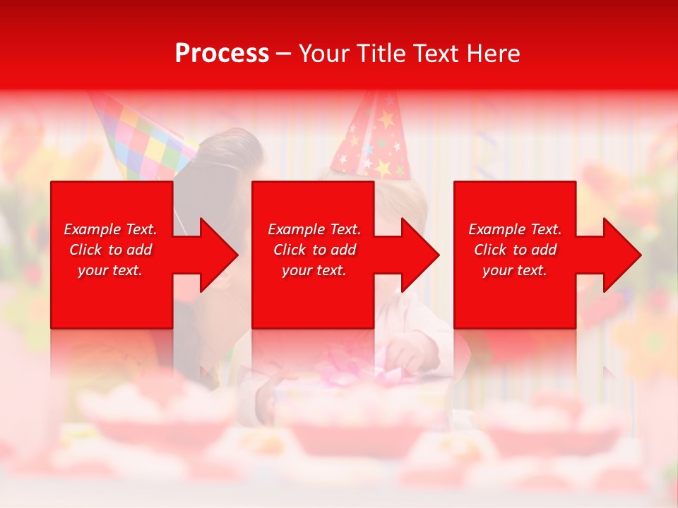 Female Celebrating Gift PowerPoint Template
