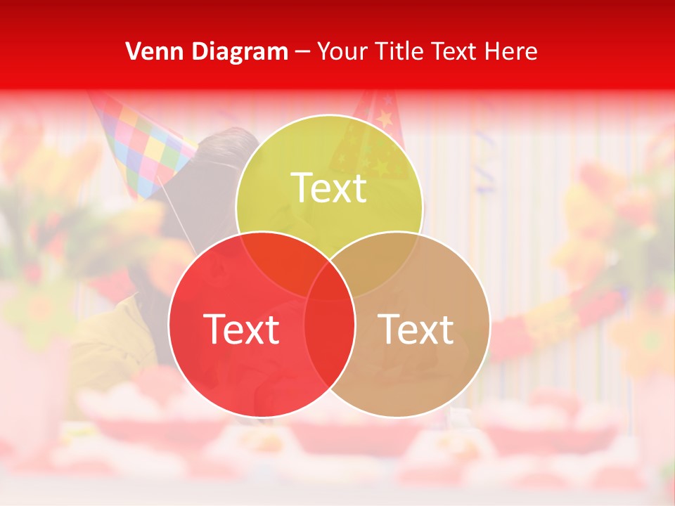 Female Celebrating Gift PowerPoint Template