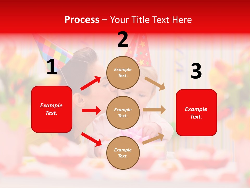 Female Celebrating Gift PowerPoint Template