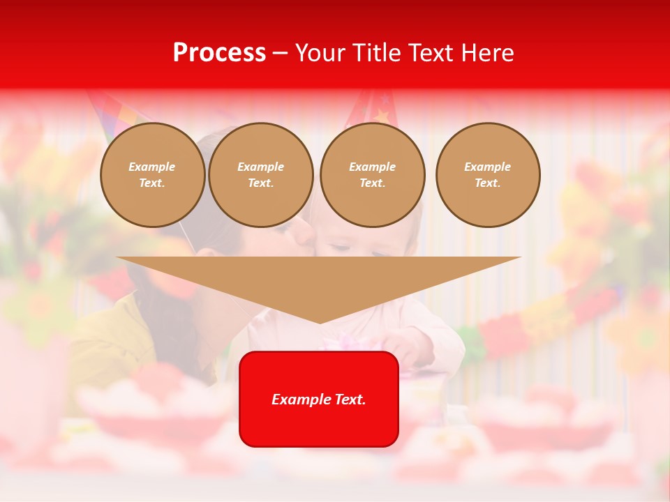 Female Celebrating Gift PowerPoint Template