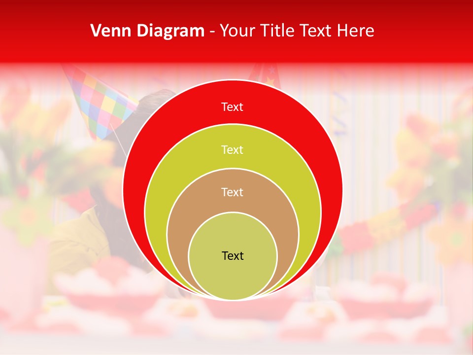 Female Celebrating Gift PowerPoint Template