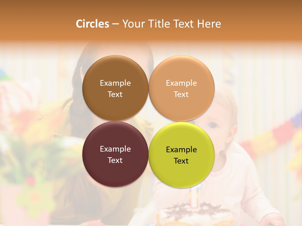 Mum Childcare Celebrate PowerPoint Template