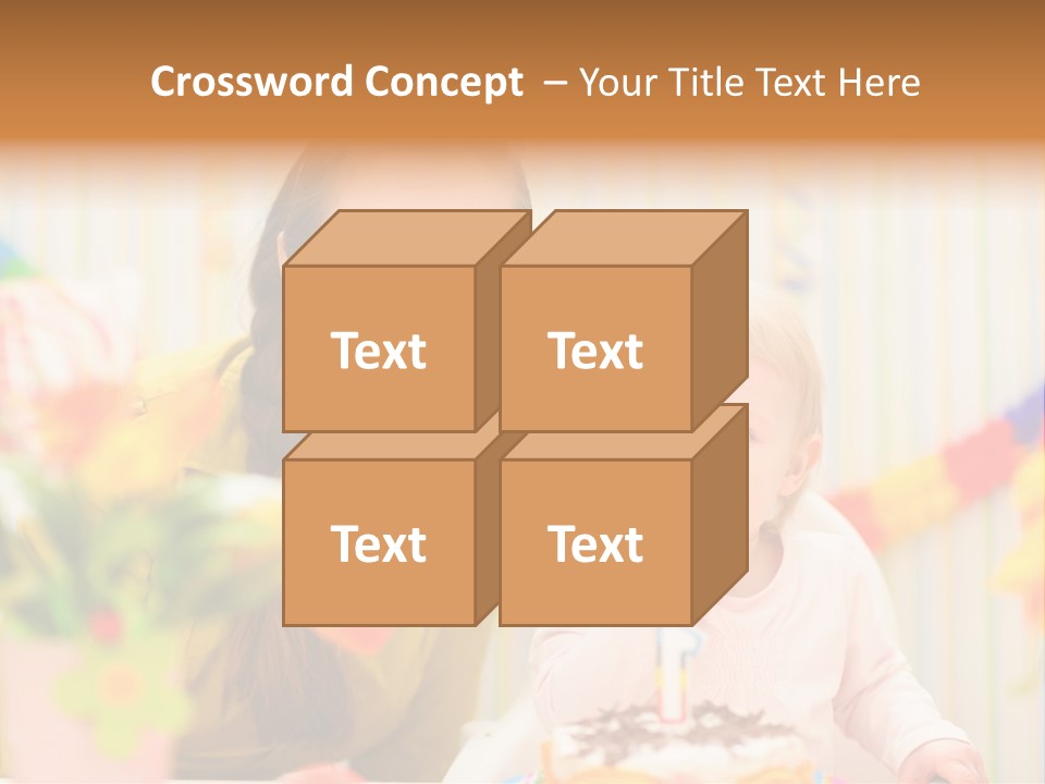 Mum Childcare Celebrate PowerPoint Template