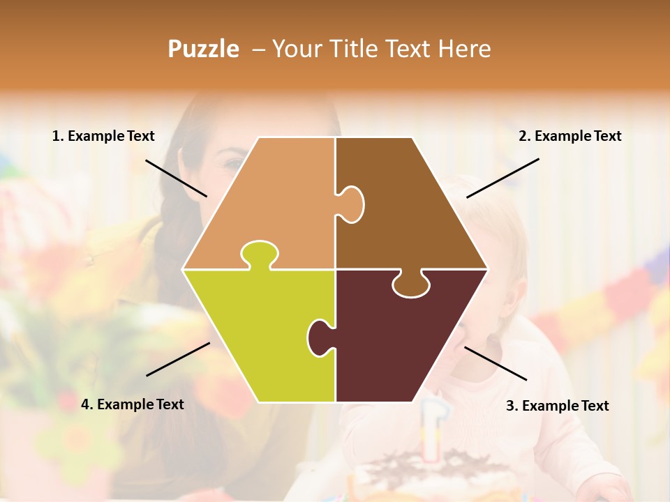 Mum Childcare Celebrate PowerPoint Template