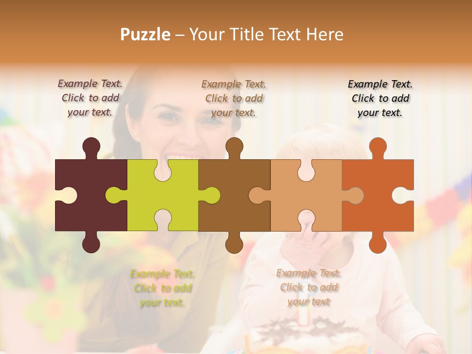 Mum Childcare Celebrate PowerPoint Template