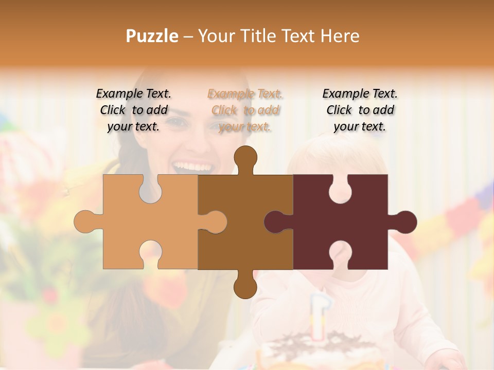 Mum Childcare Celebrate PowerPoint Template