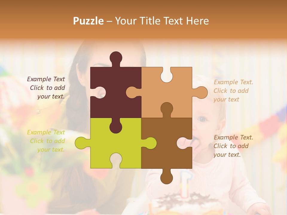 Mum Childcare Celebrate PowerPoint Template