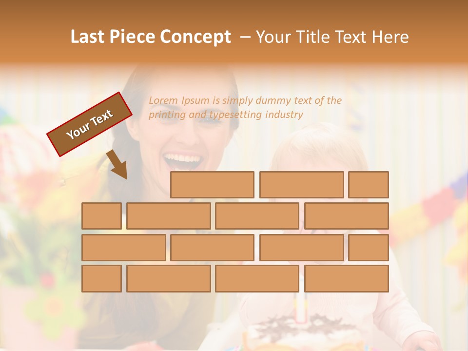 Mum Childcare Celebrate PowerPoint Template