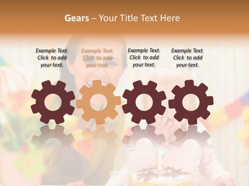 Mum Childcare Celebrate PowerPoint Template