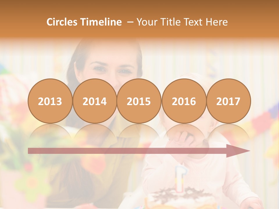 Mum Childcare Celebrate PowerPoint Template