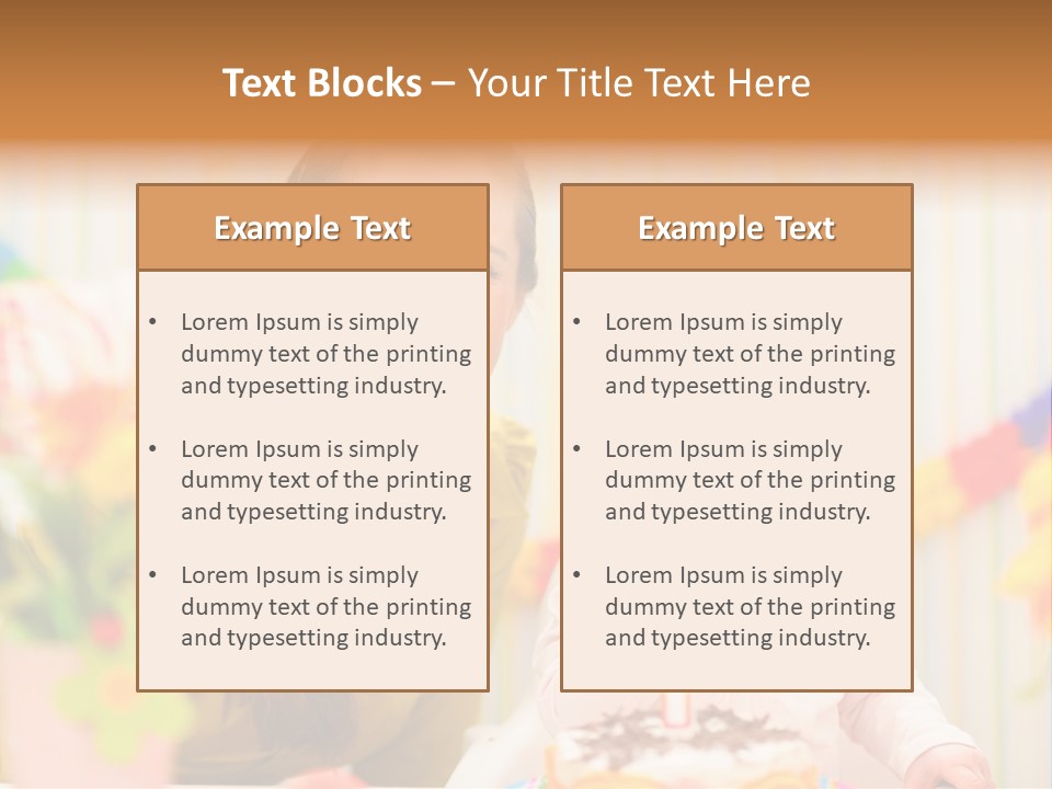 Mum Childcare Celebrate PowerPoint Template