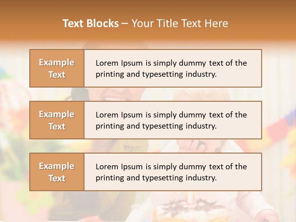 Mum Childcare Celebrate PowerPoint Template